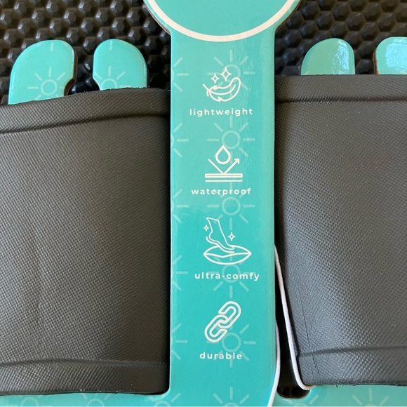 NWT Men’s Totes Everywear Black Slide Sandals (11) - Picture 5 of 9